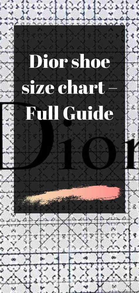 christian dior size chart|dior women's size chart.